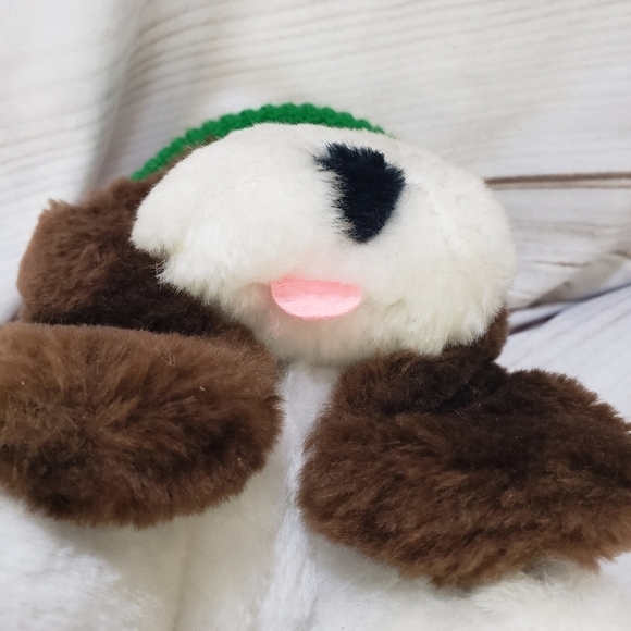 Vintage Chosun Bassett Hound Dog Plush Stuffed Animal 8 Inch Winter Beanie Hat - Picture 3 of 12